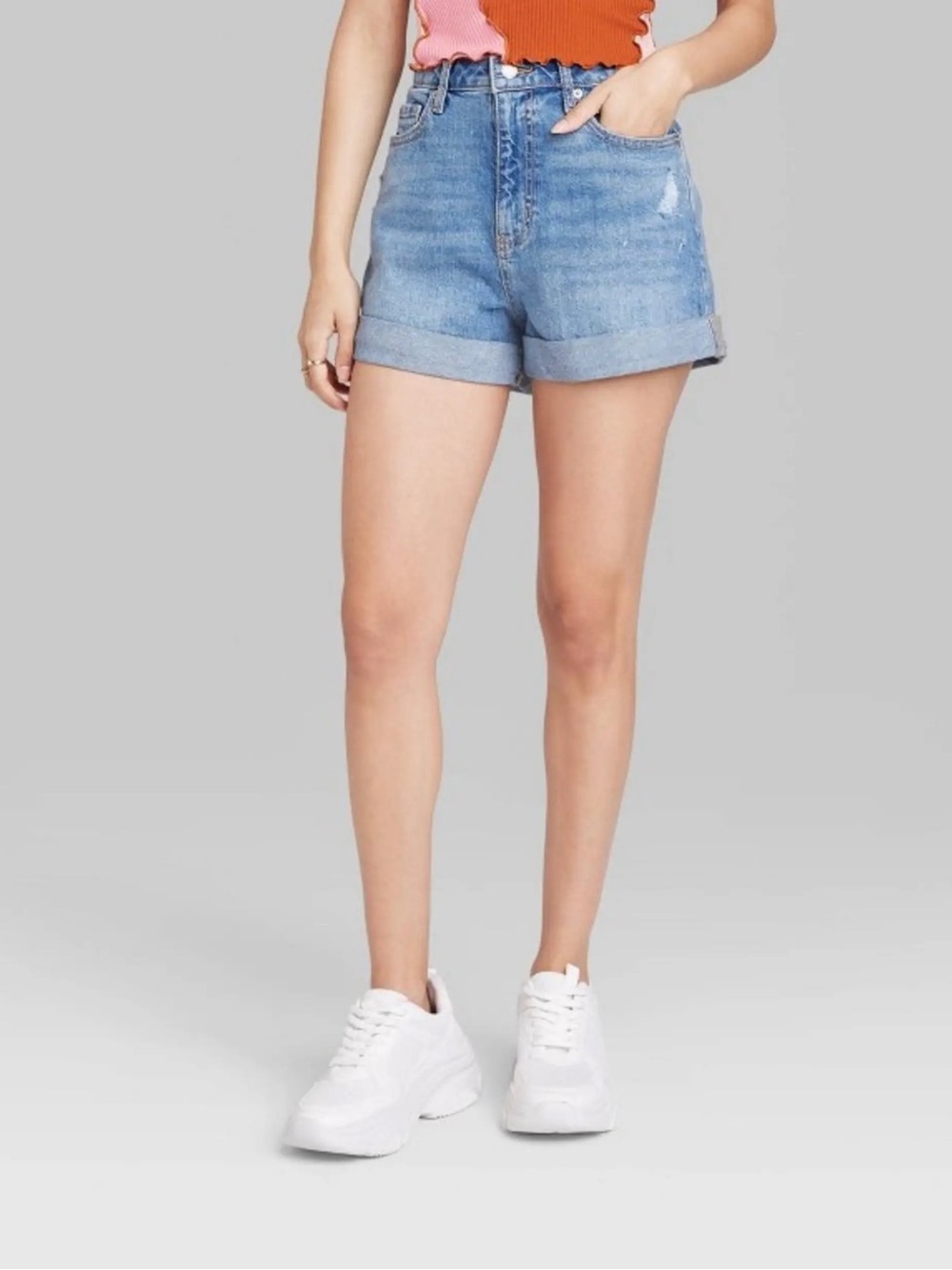 Women’s Wild Fable Super High-Rise Cuffed Jean Shorts